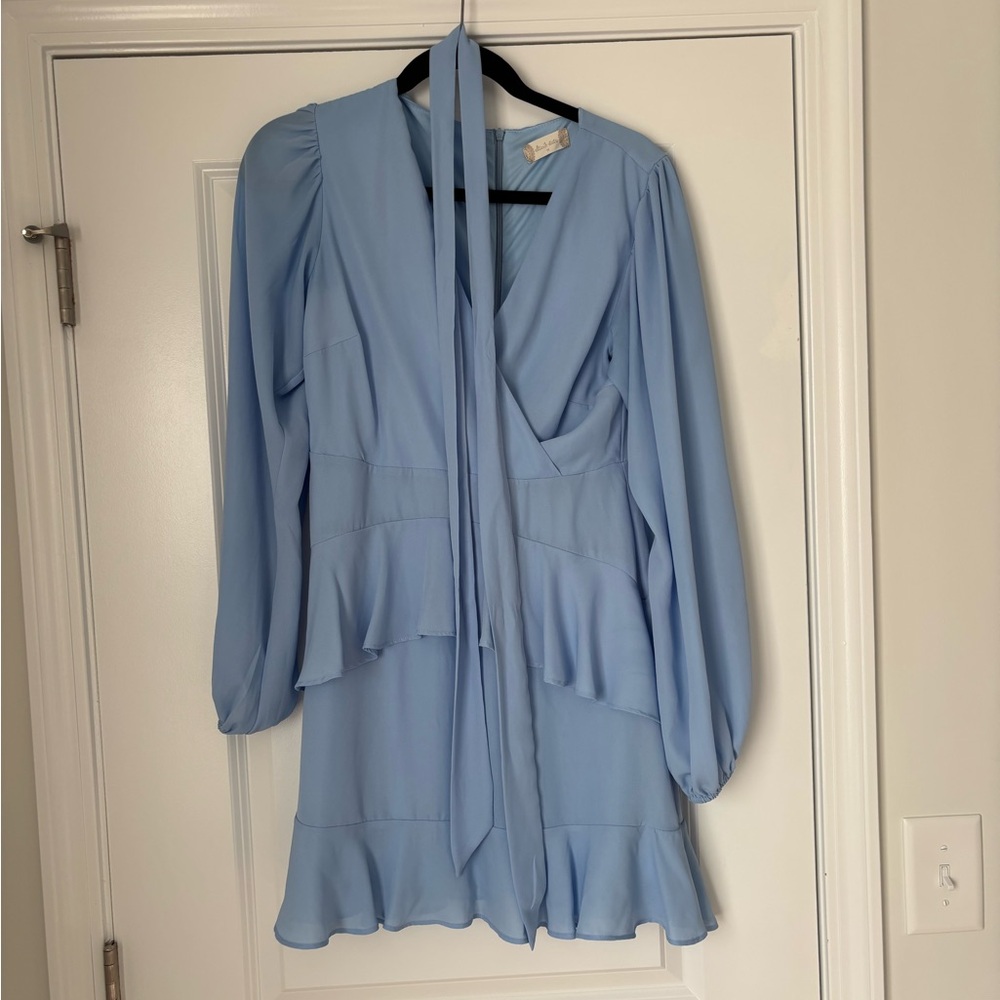 Altar'd State Light Blue Long Sleeve Dress